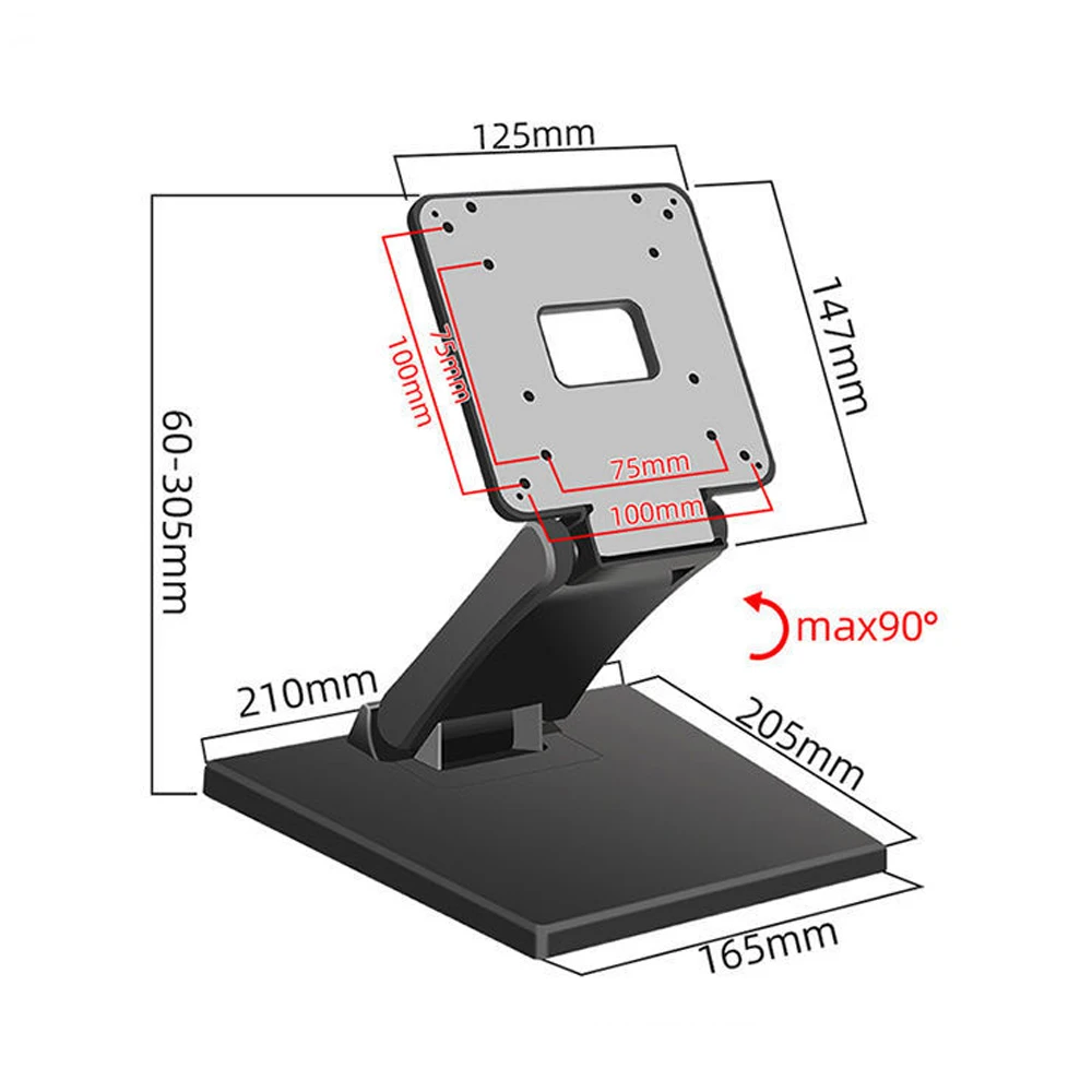 Supporto Monitor Braccio Girevole Per Acer – VESA 75/100, Fino A 29 Pollici, Nero