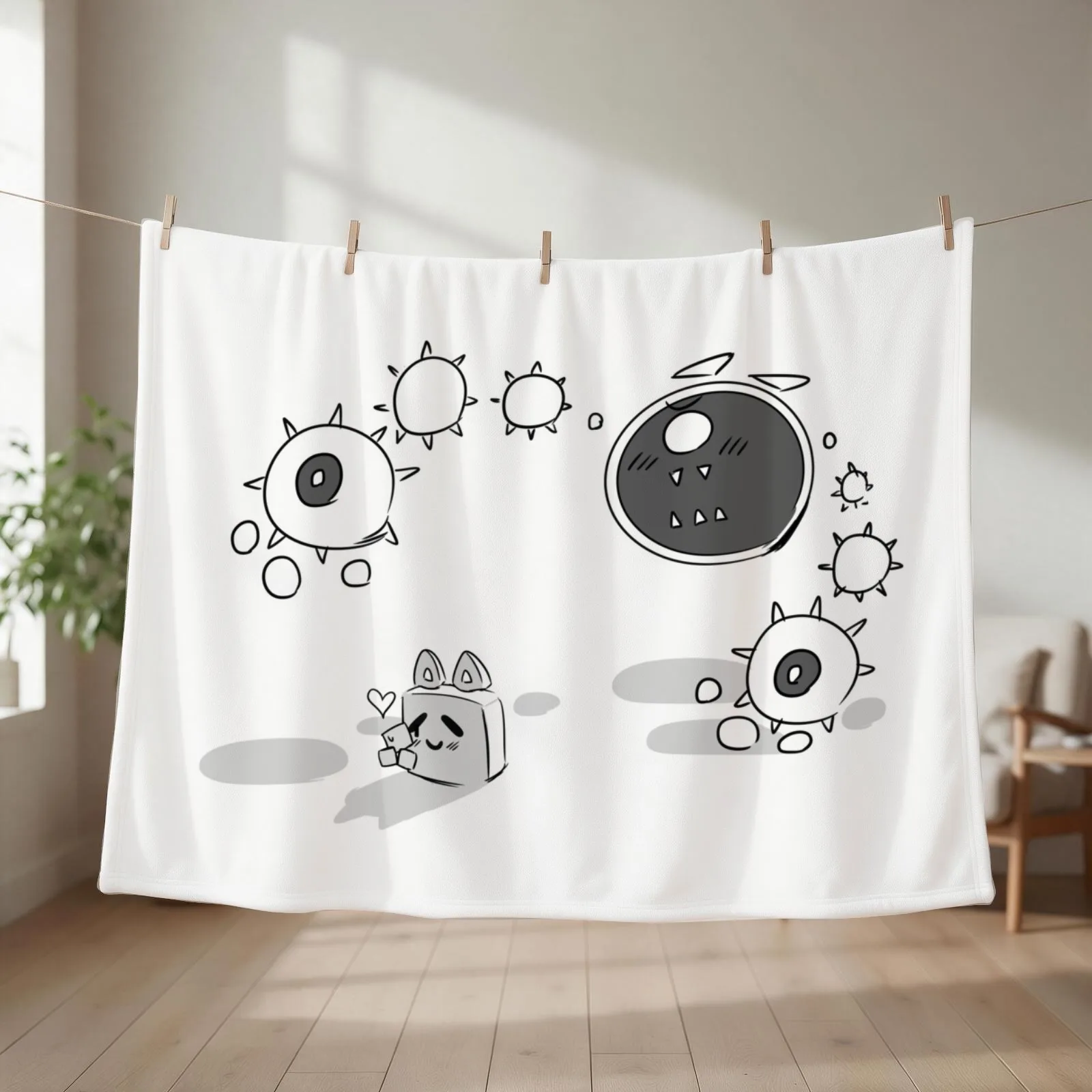 Just Shapes and Jealousy Throw Blanket Designers Extra Large Throw Decoratives Luxury Designer Blankets