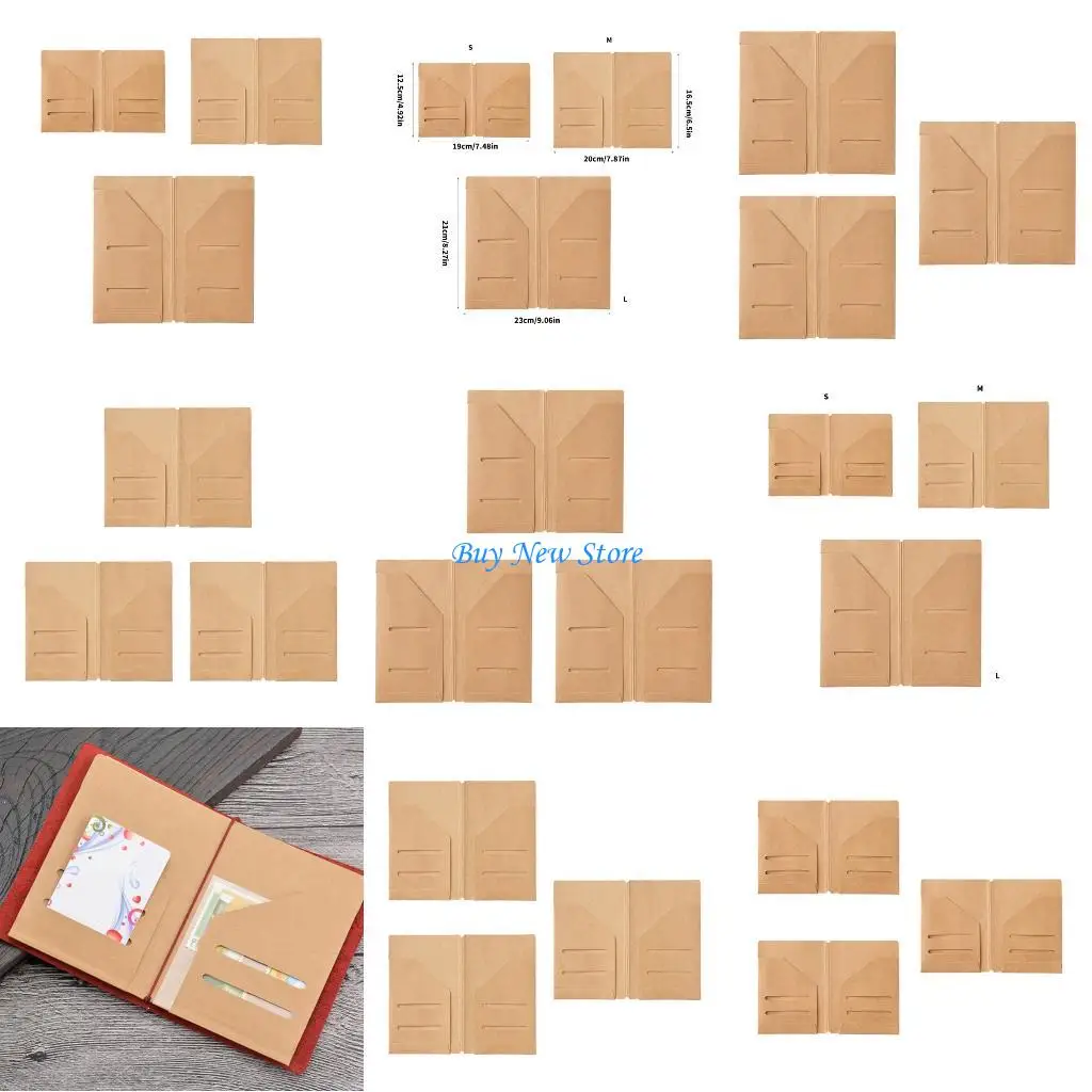 

20CE 3 шт. бумажные пакеты для хранения документов, органайзер для документов, квитанции, кошелек с несколькими слотами для