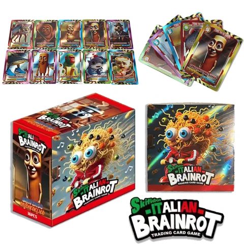 Random 36 Bag 180Pcs Italian Brainrot Collection Card Tung Tung
