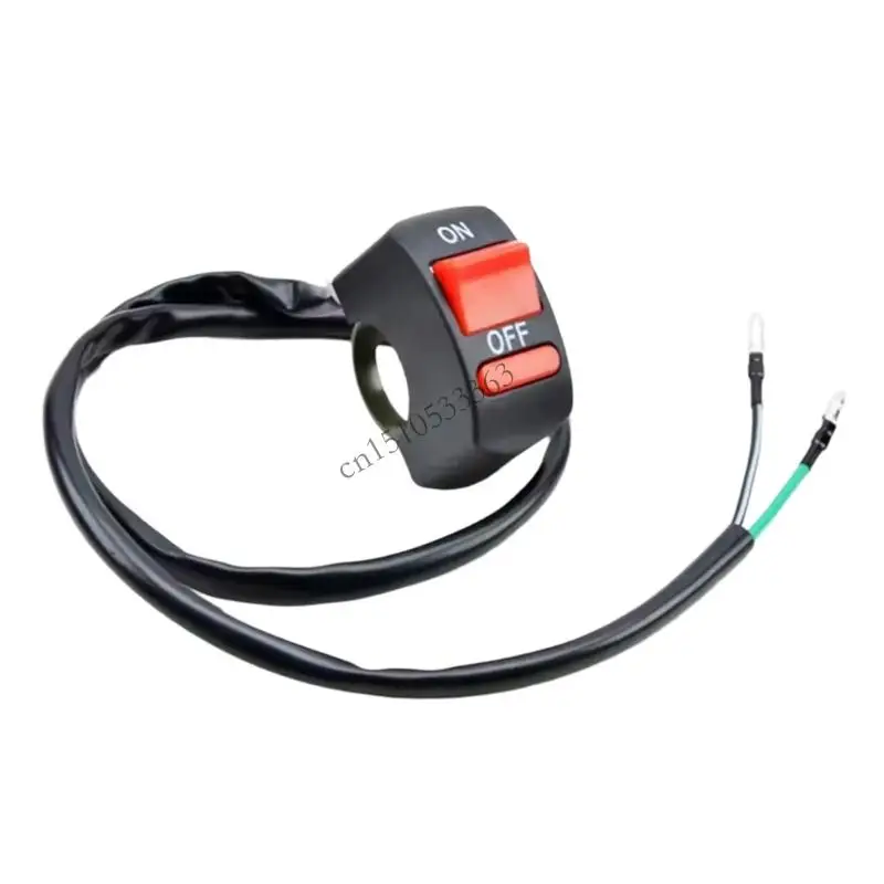 

090E High Strength Metal ABS Motorcycle 2 Wire Switches Tool Installation Waterproof Designs for Multiple Bike Models