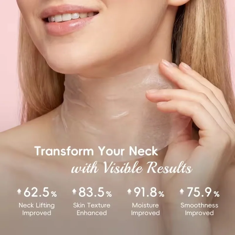 BIOAQUA Faded Wrinkles Neck Mask Lifting Firming  Moisturizing Brightening Skincare Collagen Neck Masks Korean Skincare Products