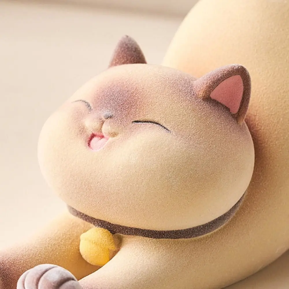 

Resin Cat Phone Stand Multi-functional Statue Cat Mobile Phone Holder Portable Cartoon Cat Desk Lazy Bracket Smart Phone Display