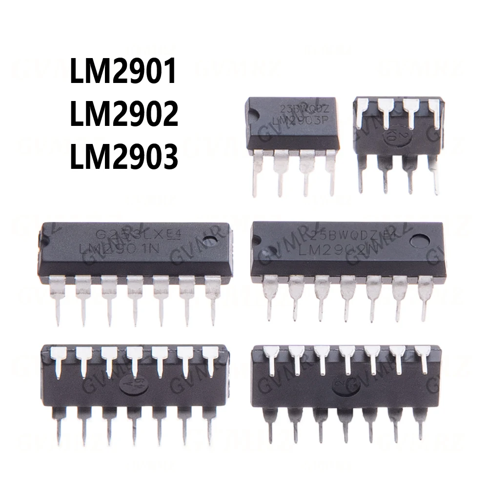 10PCS LM2902N DIP14 DIP LM2902P LM2901 LM2902 LM2903N  LM2903 DIP