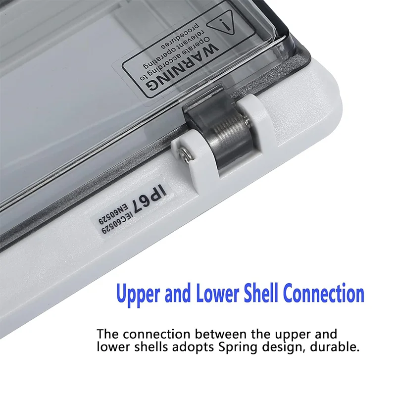 투명 IP67 방수 상자 창 스위치 보호 창 커버 2-18 가지 방법 보호 전기 접합 상자 패널