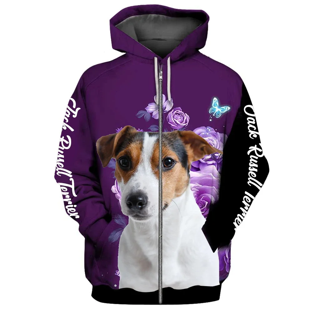 HX Bernese Mountain Zip Hoodies Animals Dogs Make Life Whole Hoodies Floral Graphic Tops Harajuku Sportswear Women Clothing