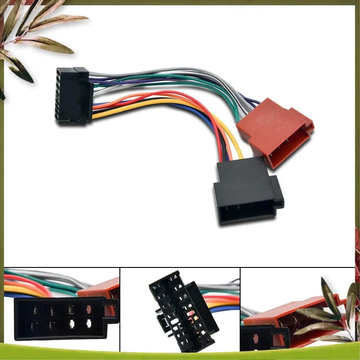 

A83R-Car Wire Harness Adaptor For Kenwood / JVC Auto Stereo Radio ISO Standard Connector Adapter 16 Pin Plug Cable Plug-Play