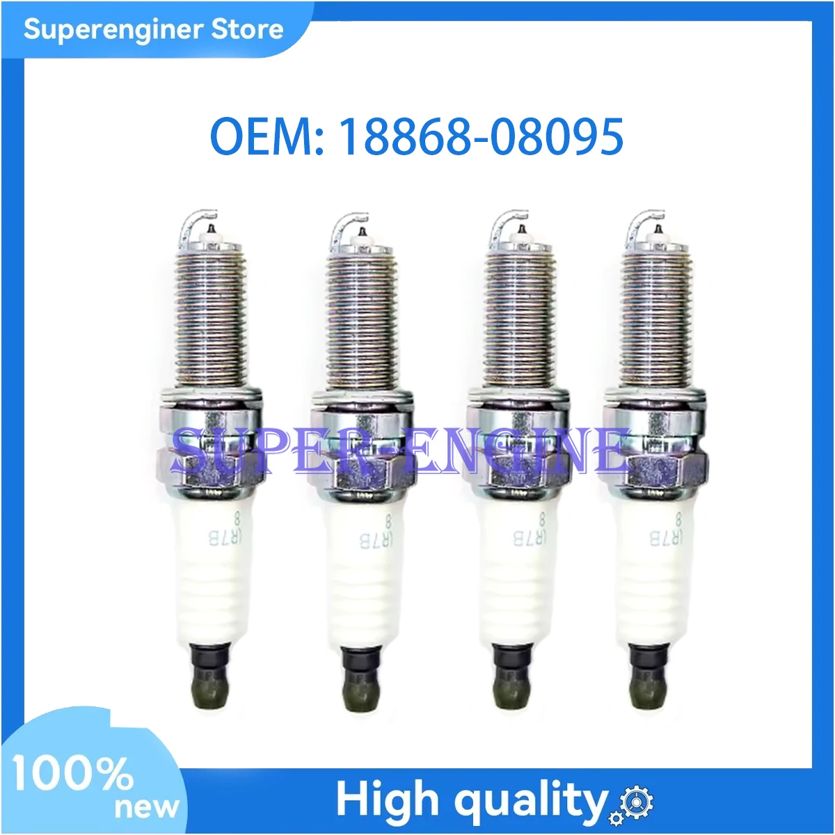 

4PCS New Spark Plug Assembly 18868-08095 1886808095 For Hyundai Elantra 2021-2023 Ioniq 2017-2022