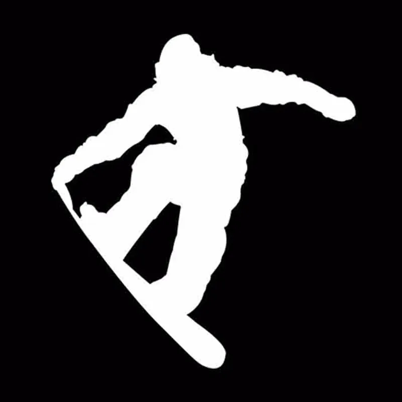 LYKX Car Sticker Funny Jumping Skiing Snowboarder Automobiles Motorcycles Exterior Accessories Vinyl Decals