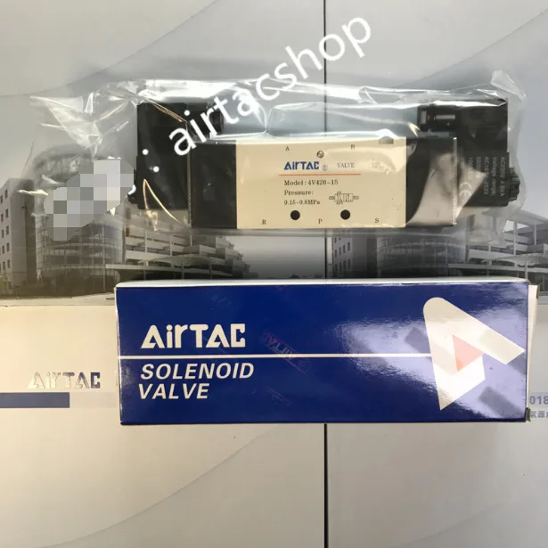 1PCS New AirTAC 4V42015A 4V420-15 AC220V Solenoid Valve