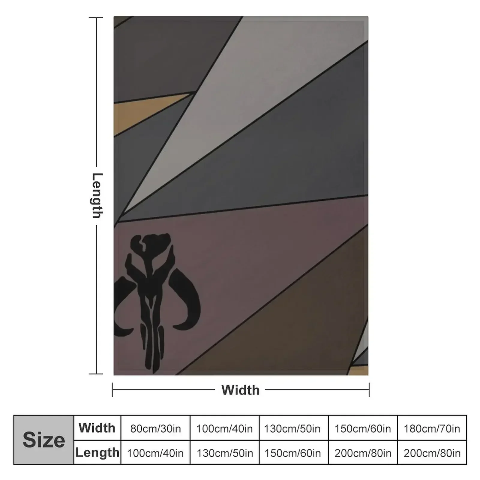 Mando - Abstrakt Throw Blanket Thermals For Travel Cute Heavy Travel sofa bed Large Blankets