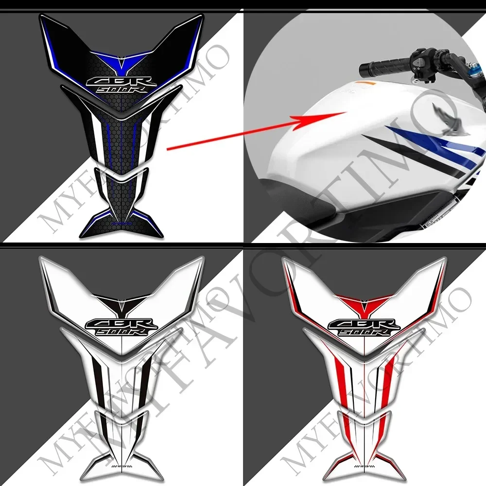 오토바이 탱크 패드 보호 파이어블레이드 HRC 스티커, 가스 연료 오일 키트, 무릎 펜더, 혼다 CBR 500 R 500R CBR500R 에 적합