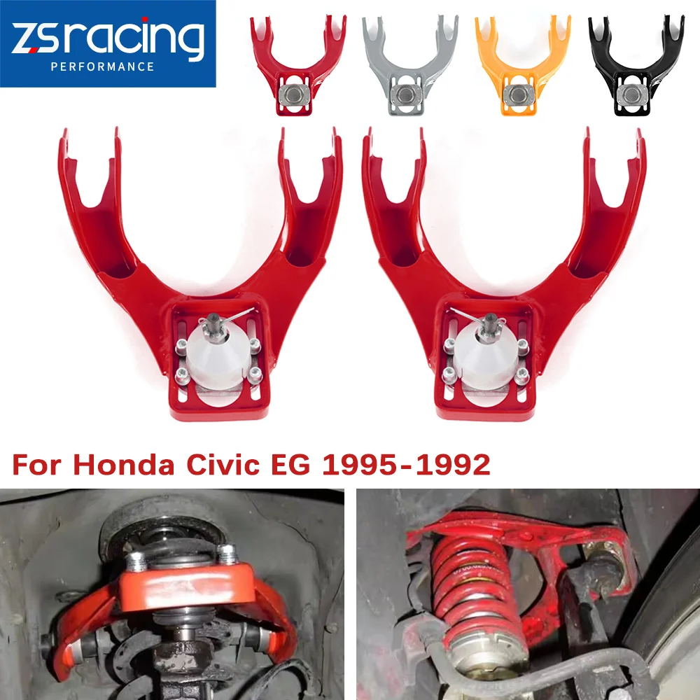 

ZSRA-Adjustable Front Upper Control Arm Camber A-Arms Car Control Arm Camber Kit For Honda Civic EG 1992-1995 LCA011-EG