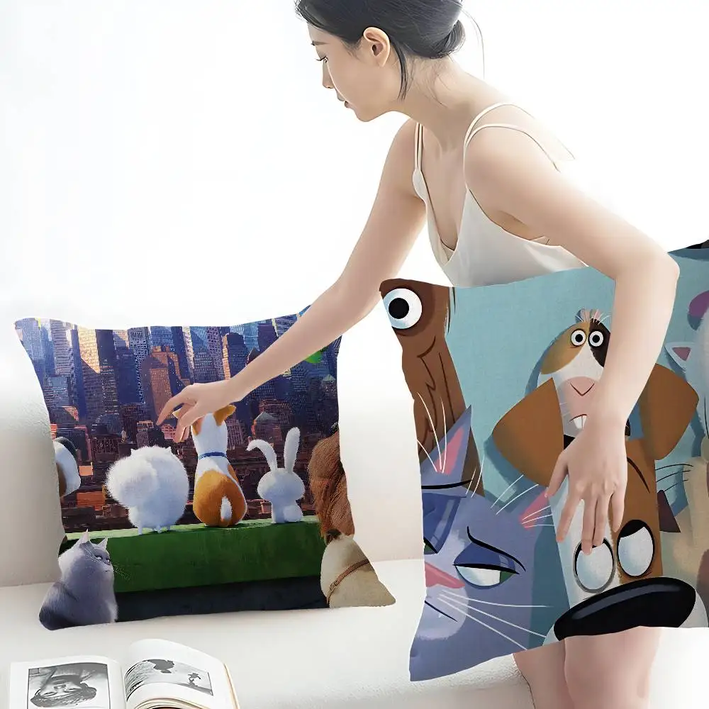 THE S-SECRET L-LIFE OF PETS Pillowcases Home Bedding Decorative Pillow Cover Wedding Super Soft Pillow Case