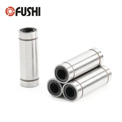 4PCS LM LUU Linear Motion Bearings LM6LUU LM8LUU LM10LUU LM12LUU LM13LUU LM16LUU LM20LUU  ABEC-1 Long Type Linear Bearings