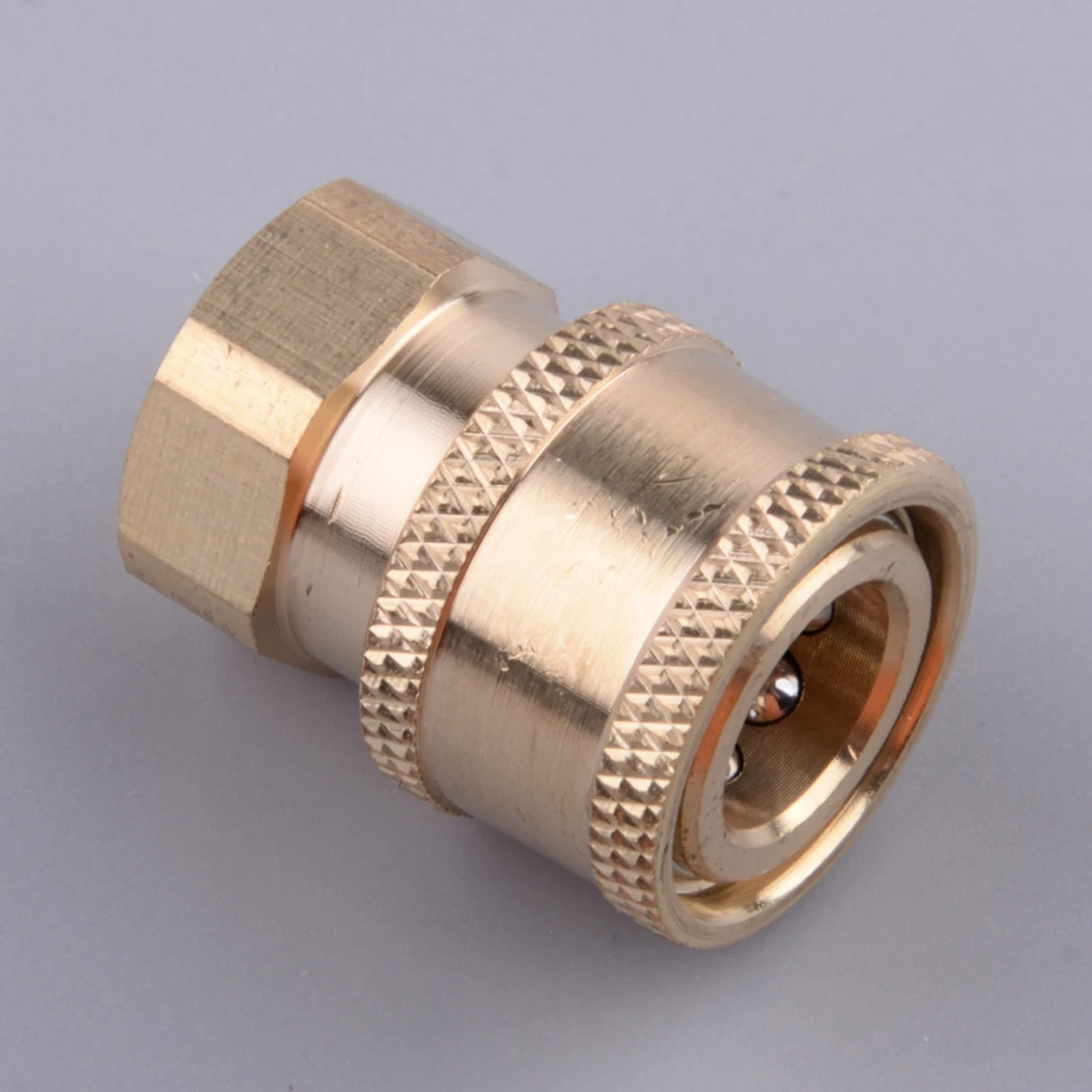 

Pressure Washer Hose Connector Adapter Set Quick Connect To Wand 1/4 Type Gold Brass