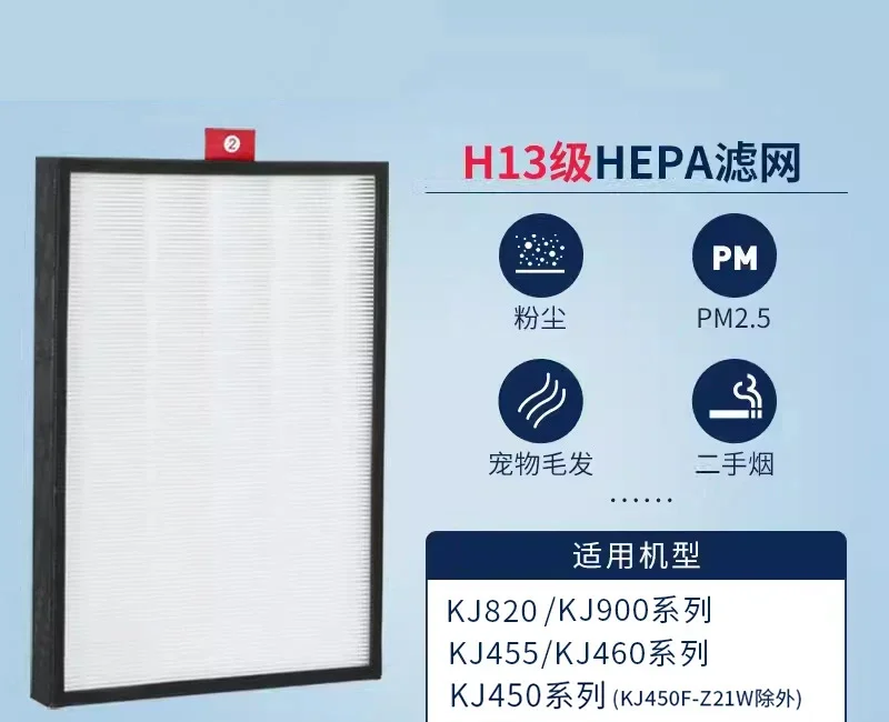 Air purifier filter element filter screen suitable for KJ455/460 series