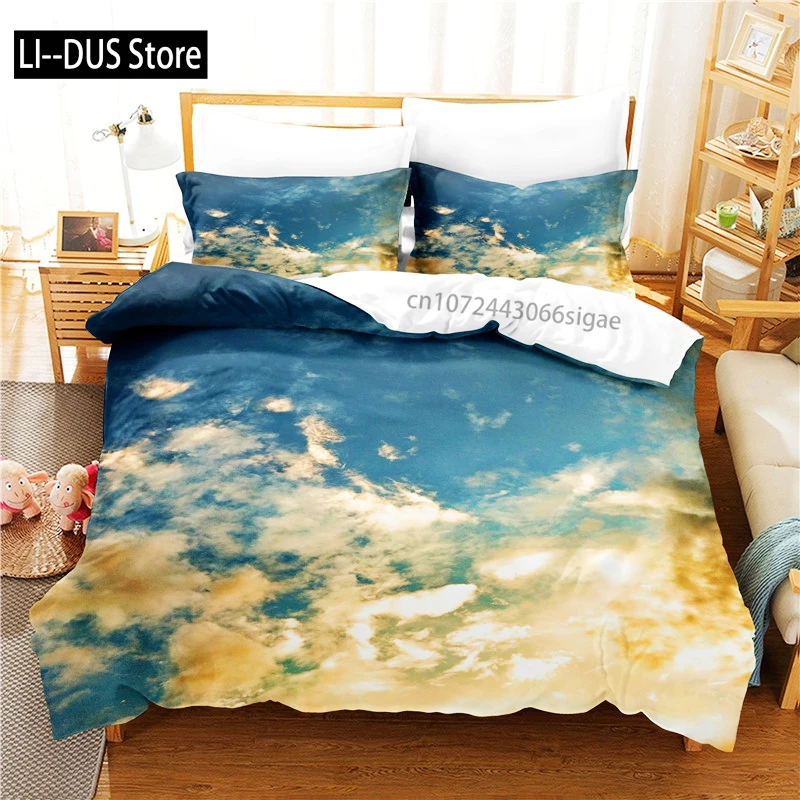 

Beautiful Clouds Bedding Set Duvet Cover Set 3d Bedding Digital Printing Queen Size Bedding Set Fashion Design