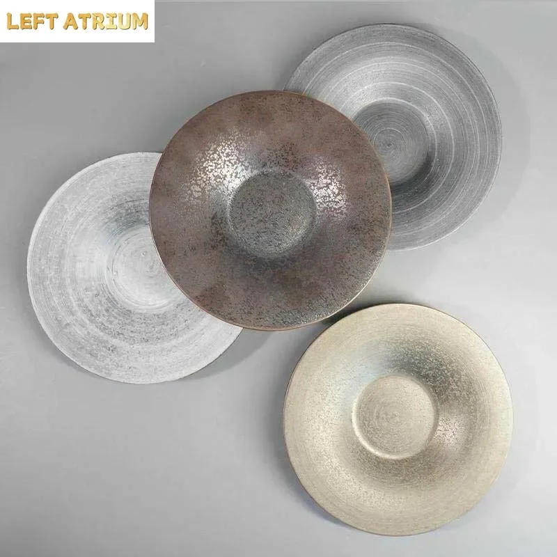 Vintage Ceramic Plate Creative Sushi Plate Sashimi Plate Dessert Snack Plates Salad Plates Appetizer Plates Restaurant Tableware