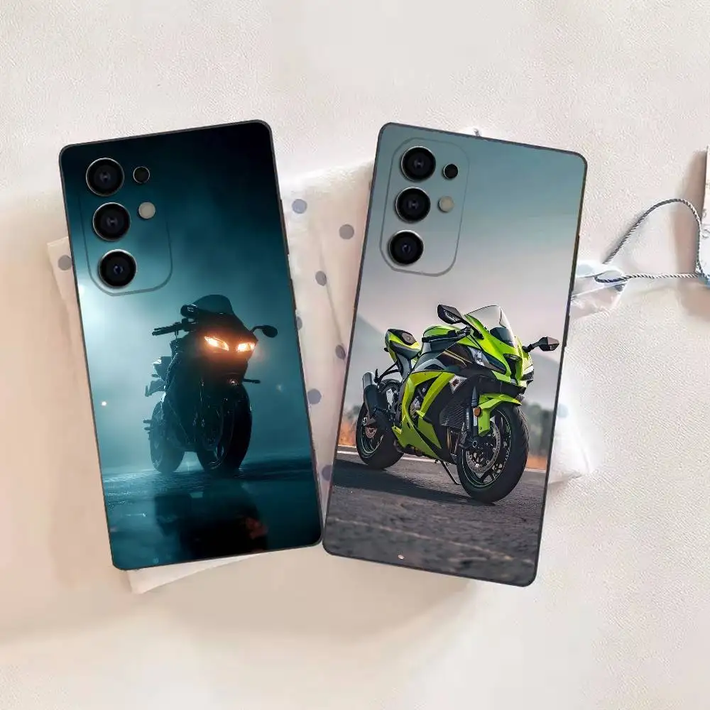 Cool Motorcycle Y-Z-F Thrilling Soft Black Phone Case for Samsung S26,25,24,21,22,21,20,10,9,8,7,6Ultra,Plus,Fe, Lite