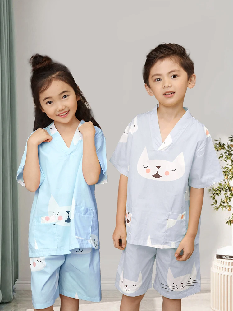 Traje de Sauna de Algodón Puro para Niños y Niñas, Bata de Baño Japonesa para Bebés, Toalla Textil para el Hogar/Marca YLR