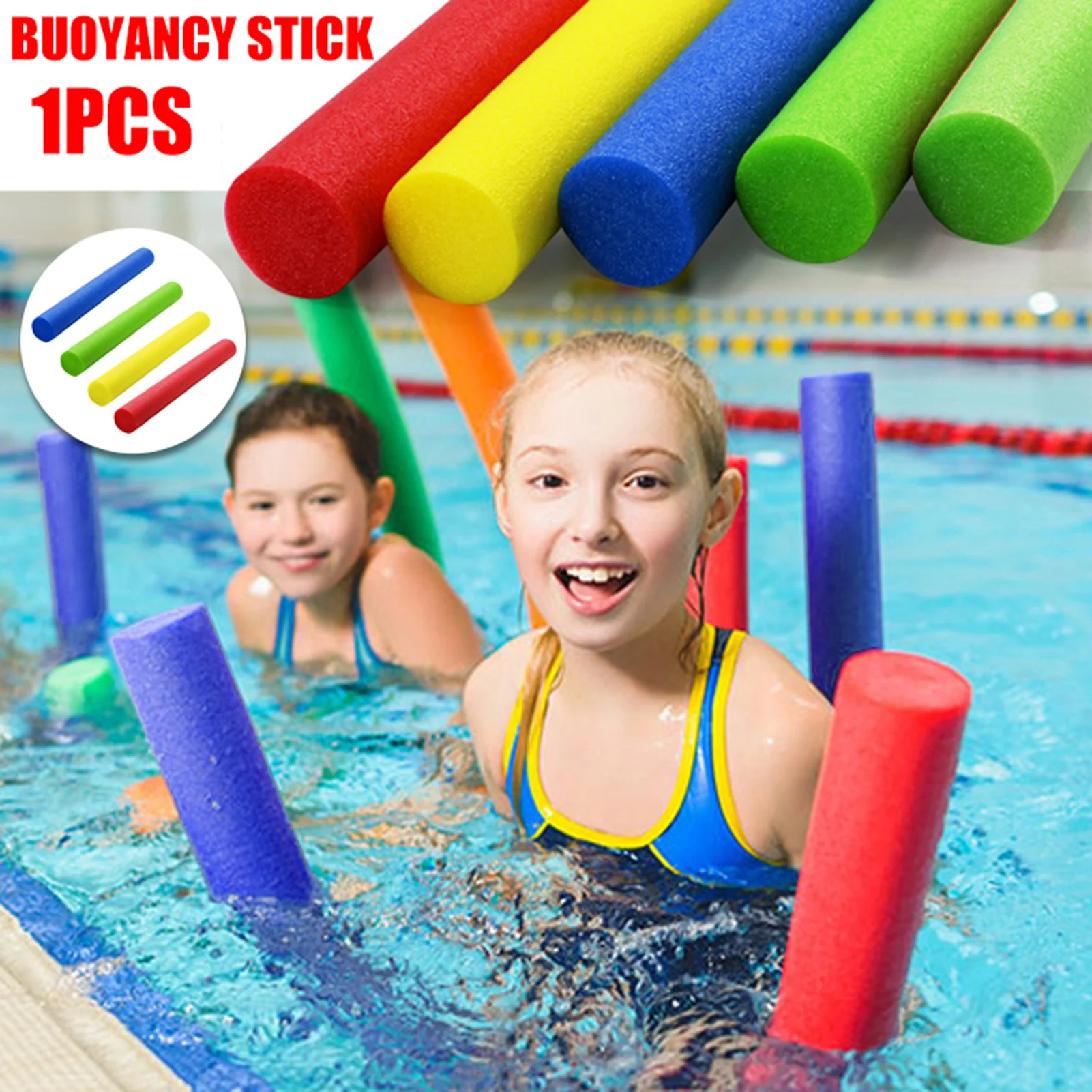 Palos inflables coloridos para piscina, flotador de agua para adultos, para playas