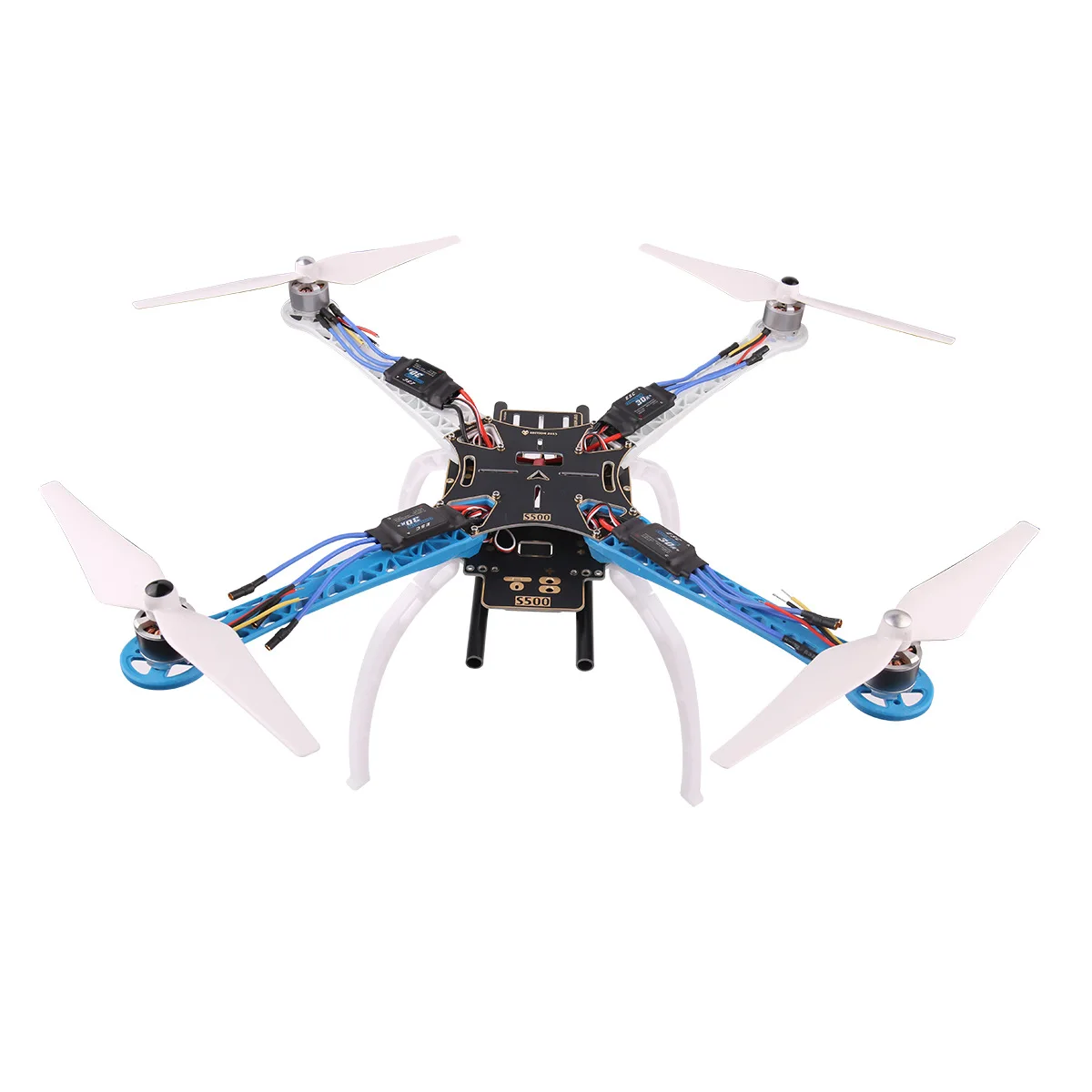 Quadcopter S500 rack SK500 4-axis quadcopter multi-axis, sunken gold inlaid carbon rod DIY set