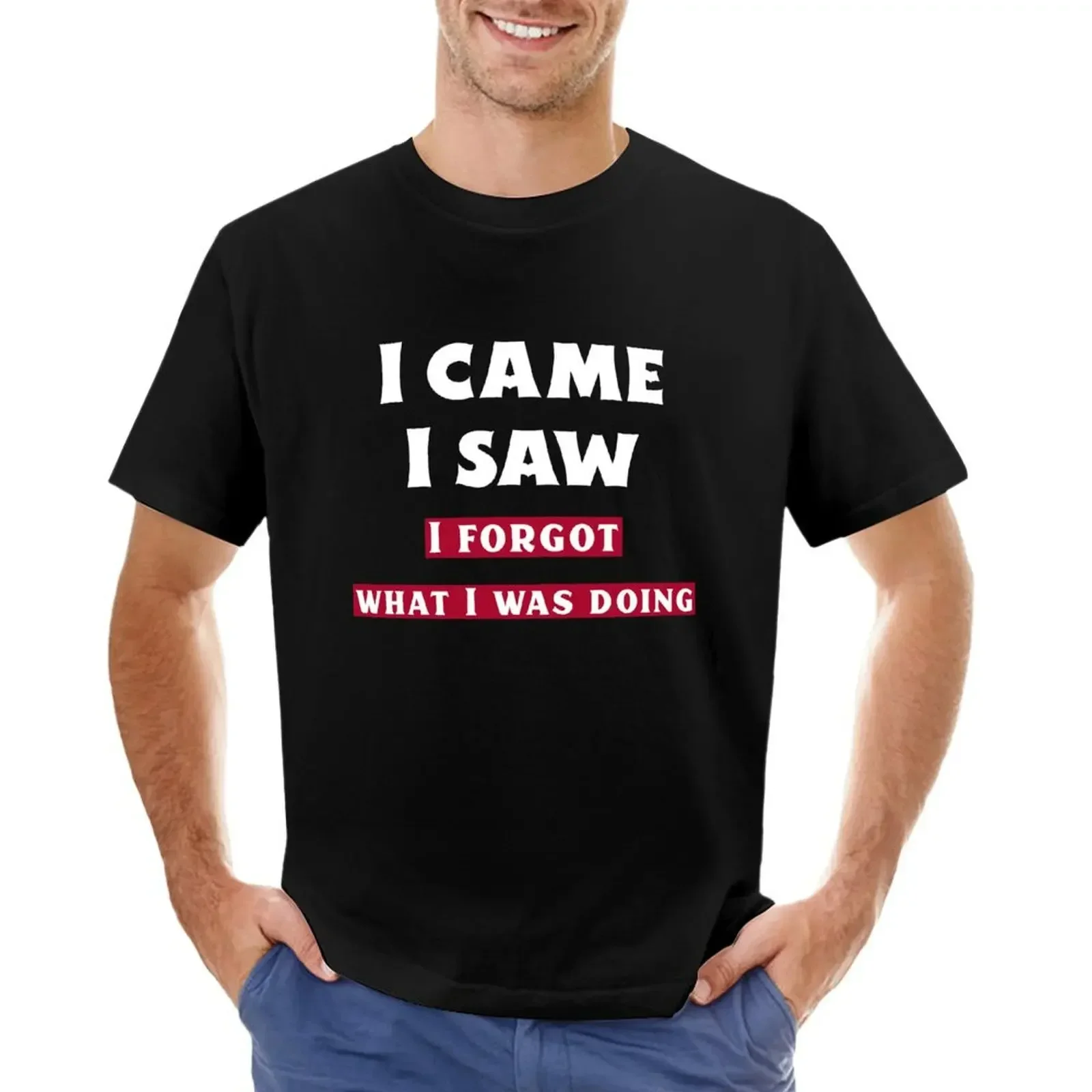 I Came I Saw I Forgot What Was Doing. Funny Veni Vidi Vici T-shirt sublime anime clothes mens plain t shirts