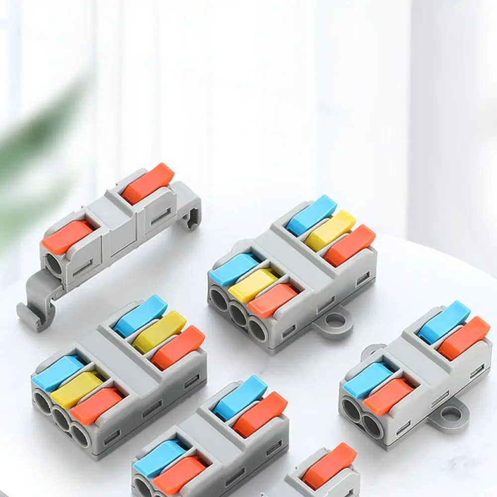 Quick Splicing Connector Terminal Block Push In Wire Joiner Two In Two Out Electrical Maintenance Equipment
