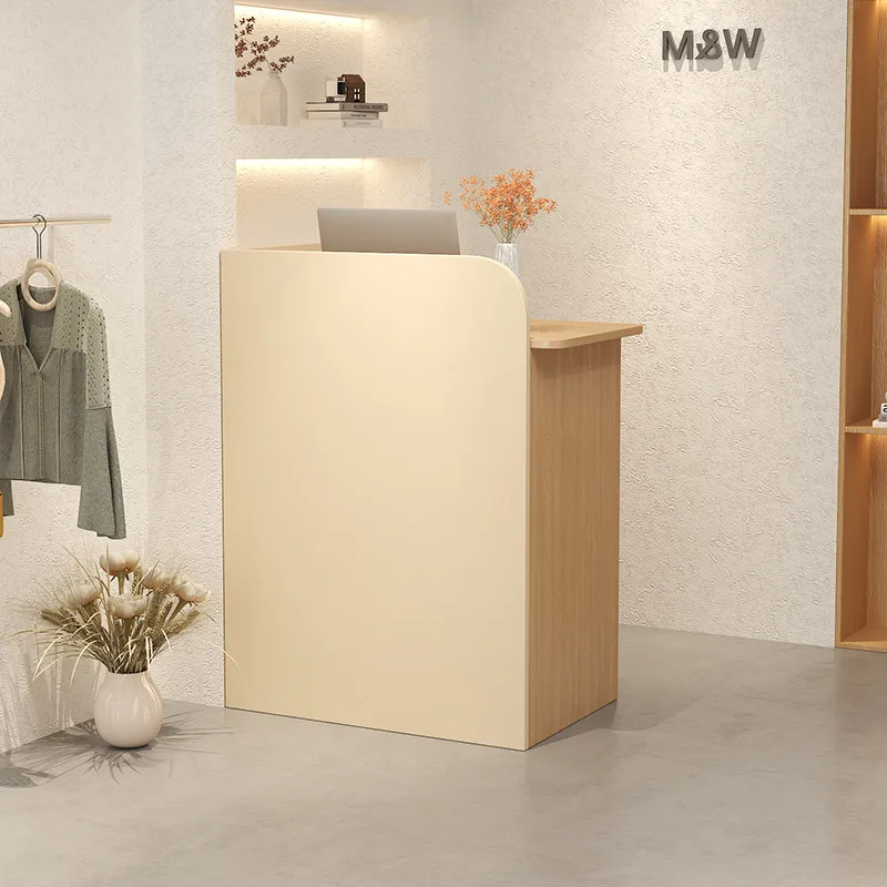 For Small Cashier Counter, Modern Minimalist Bar Reception Table for Clothing Store & Beauty Salon