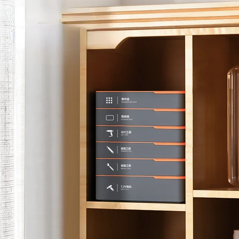 Deli 1 Pcs ABS Electrician Portable Tool Storage Box Multifunction Household Repair Tools Organizer Boxes Parts Toolbox