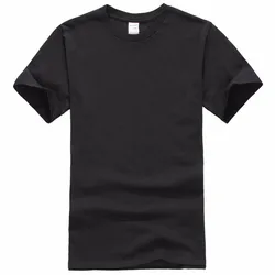 Summer 100% Cotton T Shirts Mens Casual Short Sleeve Solid Cotton Crew Neck Soft T-Shirts Basic Men's Loose Fit Tee Shirt Tops