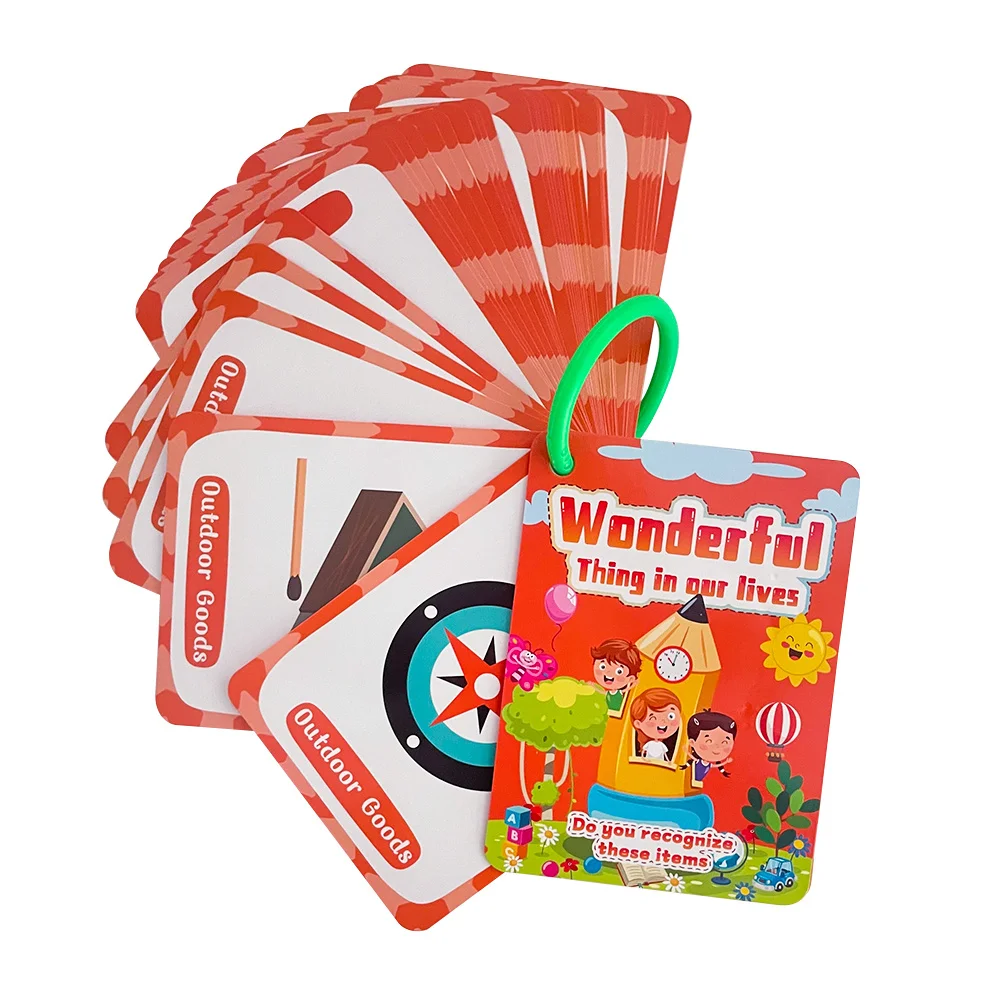 50 قطعة من بطاقات التعلم المفردات اليومية للأطفال في مرحلة ما قبل المدرسة شيء رائع في حياتنا البطاقات التعليمية المعرفية وسائل تعليمية #3