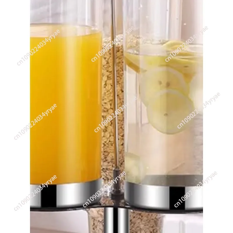 Commercial Rotary Multi-head Stainless Steel Self-service Beverage Machine, Juice Tripod Cereal MachineWhole Grain Tea Dispenser