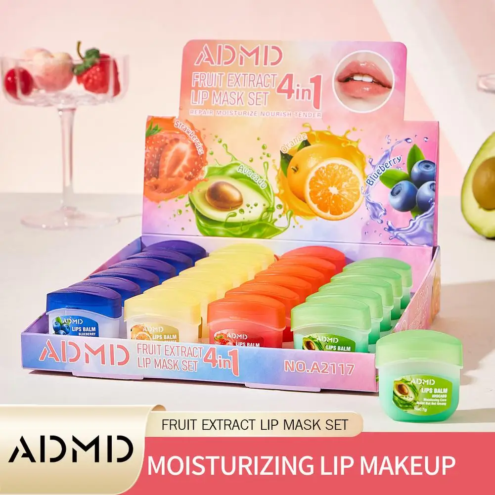 24pcs Lip Balm Moisturizing Lipstick Base Moisturizer Makeup Natural Plant Anti-Cracking Lip Care