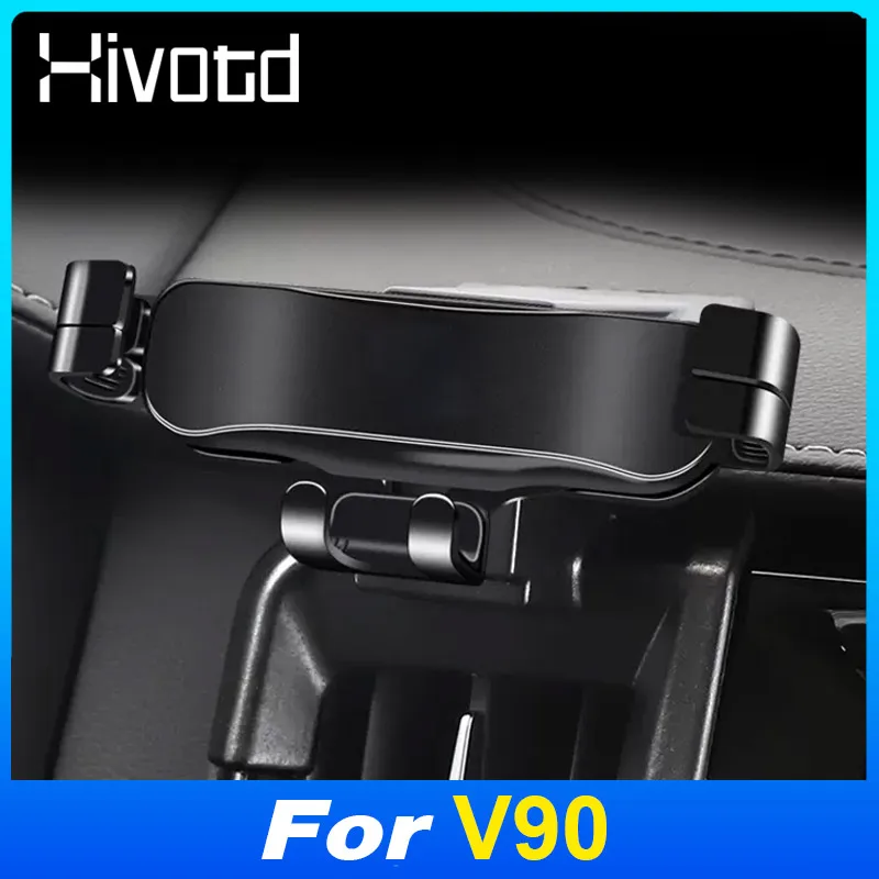 

For Volvo V90 2020 Air Vent Clip Mount 360 Degree Rotating Car Stand Mobile Phone Holder Auto Navigation Interior Accessories