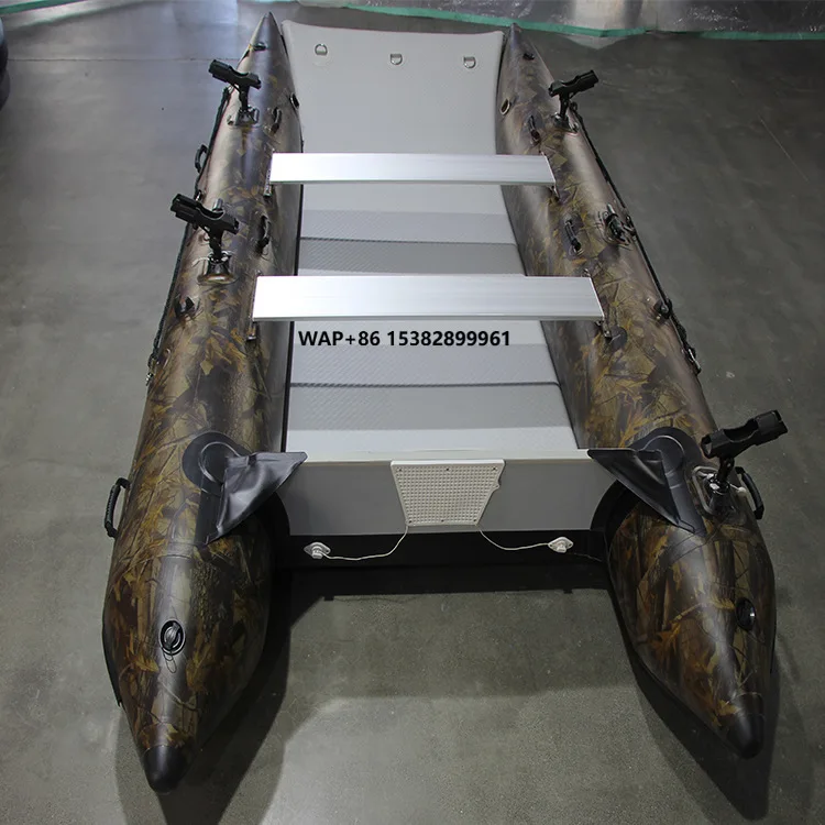 High-Speed Catamaran Inflatable Boat PVC Rubber Assault Fishing Lure Kayak for Drifting Outdoor Activity