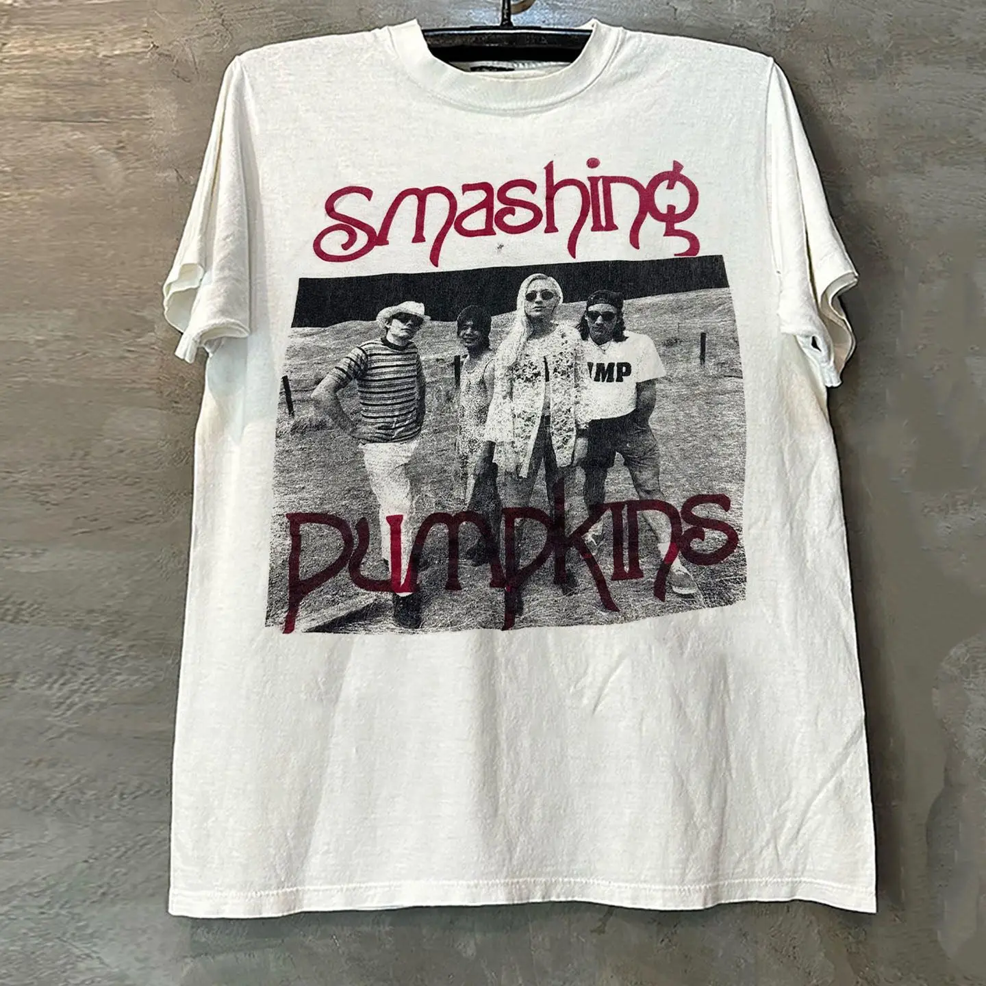 The Smashing Pumpkins - Vintage Gothic Heavyweight Cotton Short-Sleeved T-Shirt for The High Street Trend