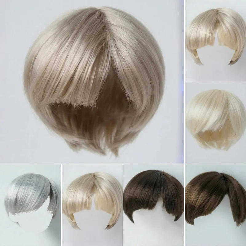 

Jusuns Doll wigs JD341 6-7inch 16-18cm Short Cut Boyish Synthetic mohair BJD Hair 1/6 YOSD Vinyl Doll accessories
