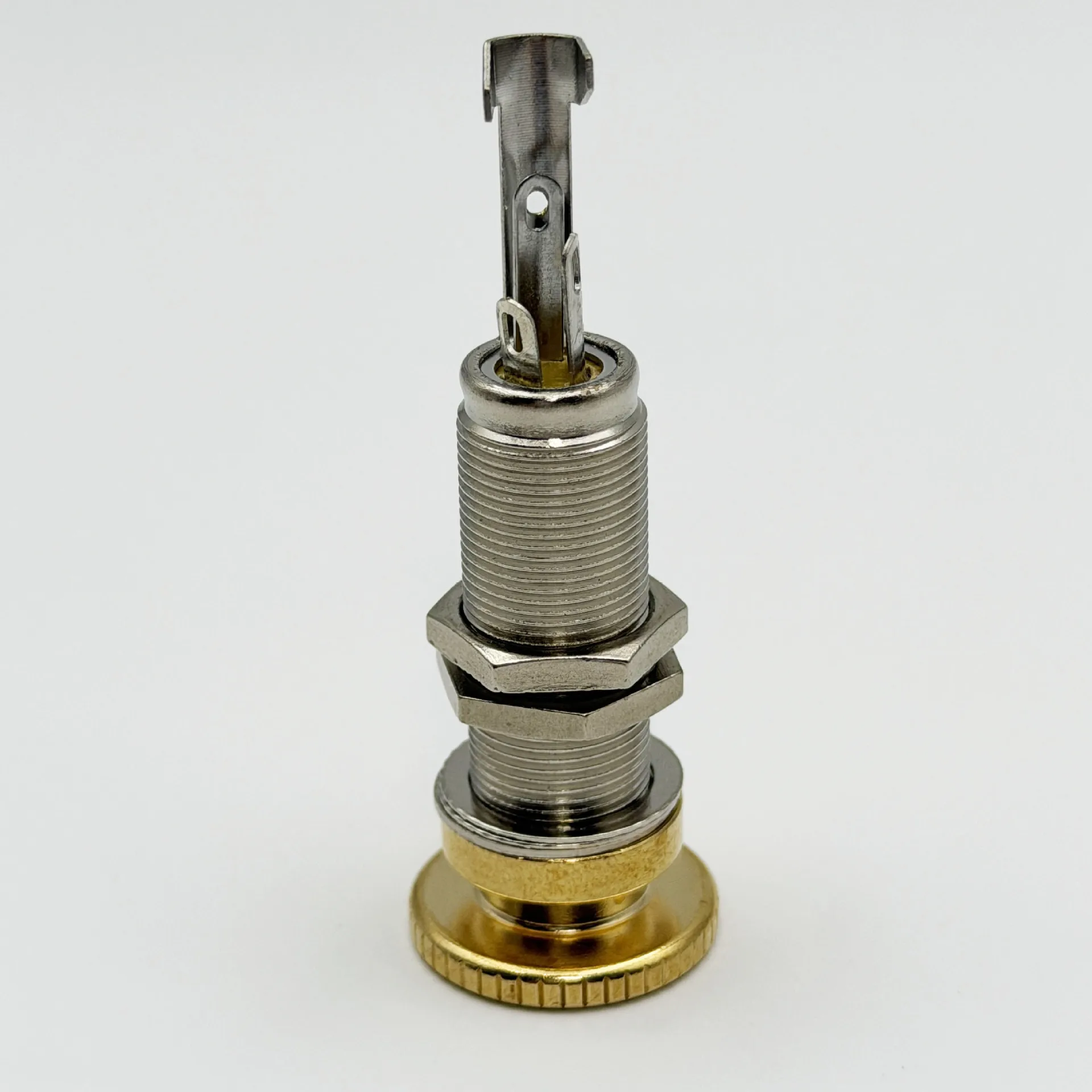 Brass Long Thread Stereo Guitar Output Jack Socket 1/4