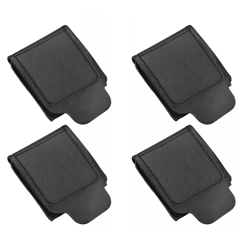 4Pcs Seatbelt Clip For Car Auto Shoulder Neck Protector Strap Positioner Locking Clip PU Leather Vehicle Seat Belt Cover Clip Au