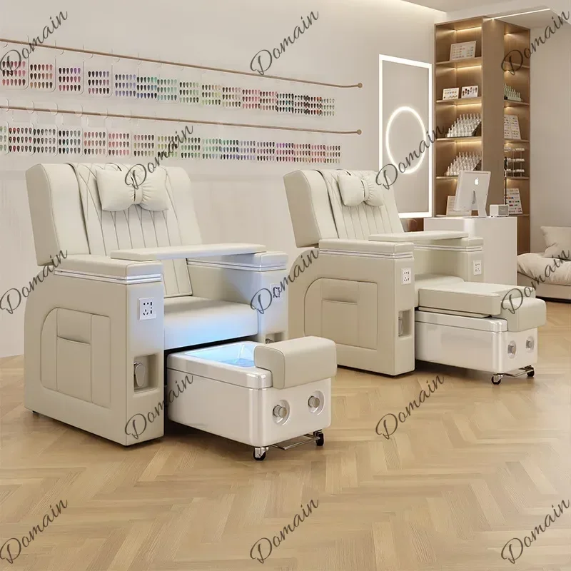 M4T X Vanity Massage Pedicure Chairs Modern Balcony Advanced Foot Care Pedicure Chairs Leisure Salon Furniture Voetbank Ls40xzy