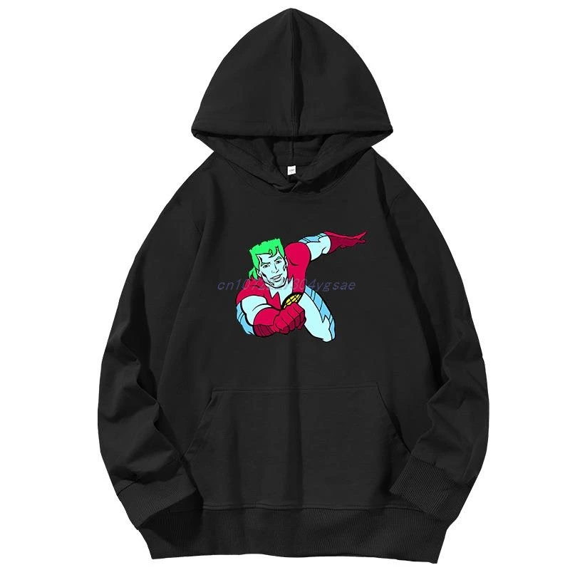 

Толстовки с капюшоном Captain Planet Cartoon 90s Top anime, унисекс, с графическим принтом, хлопковые толстовки с капюшоном, мужская одежда