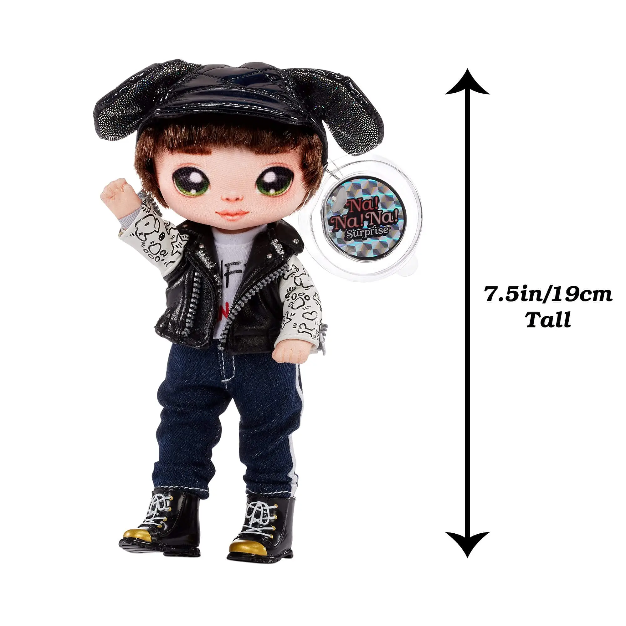 Na Na Na Surprise 2-in-1 Soft Fashion Doll Glam Series Alice Hops Chrissy Diamond with Metallic Purse Girl Dressing Toy Kid Gift