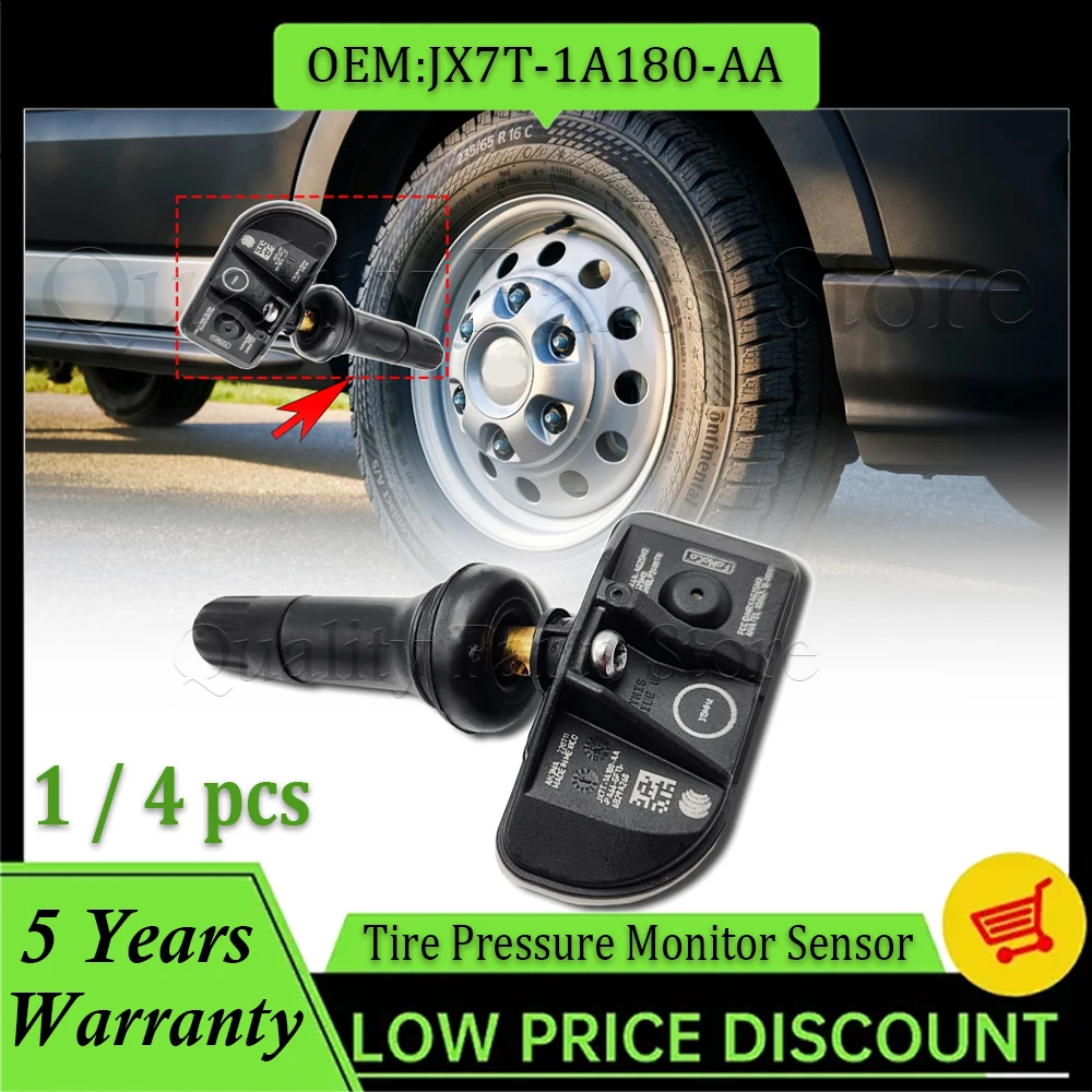 JX7T1A180AA JX7T-1A180-AA JX7Z-1A-189C For Ford Escape Explorer Transit Lincoln Car Tire Pressure Sensor New 1/4PCS TPMS 315MHZ