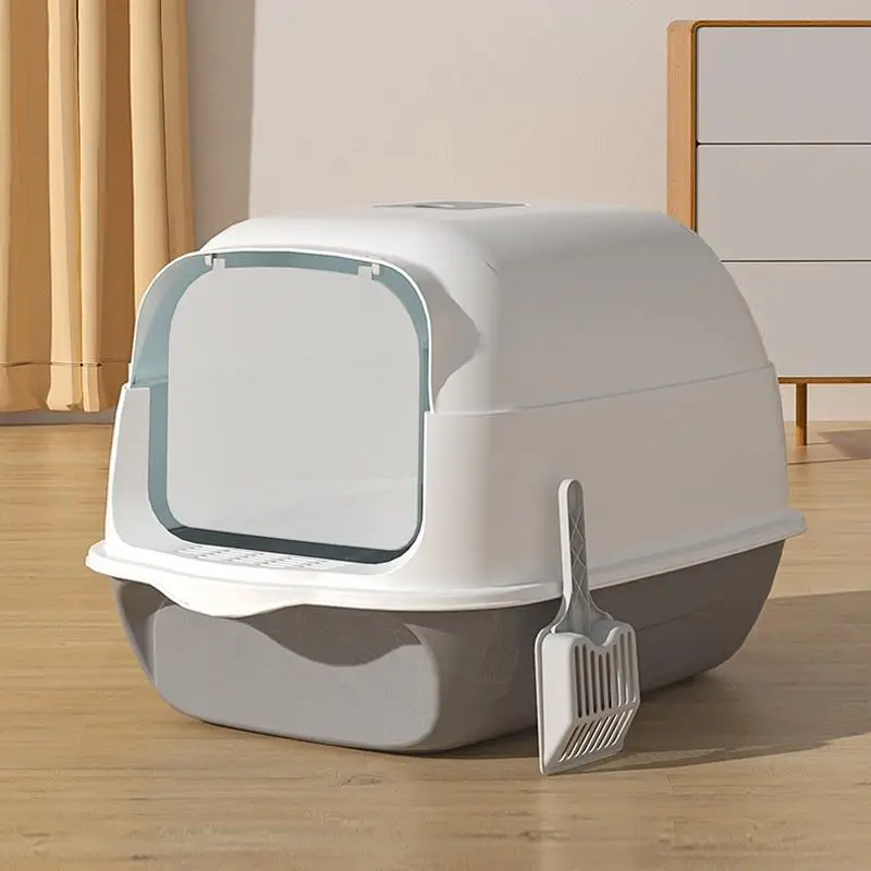 

Extra-large Fully Enclosed Cat Litter Box Anti-splash And Odor-proof Cat Toilet Large Cat Litter Box For Young Cats