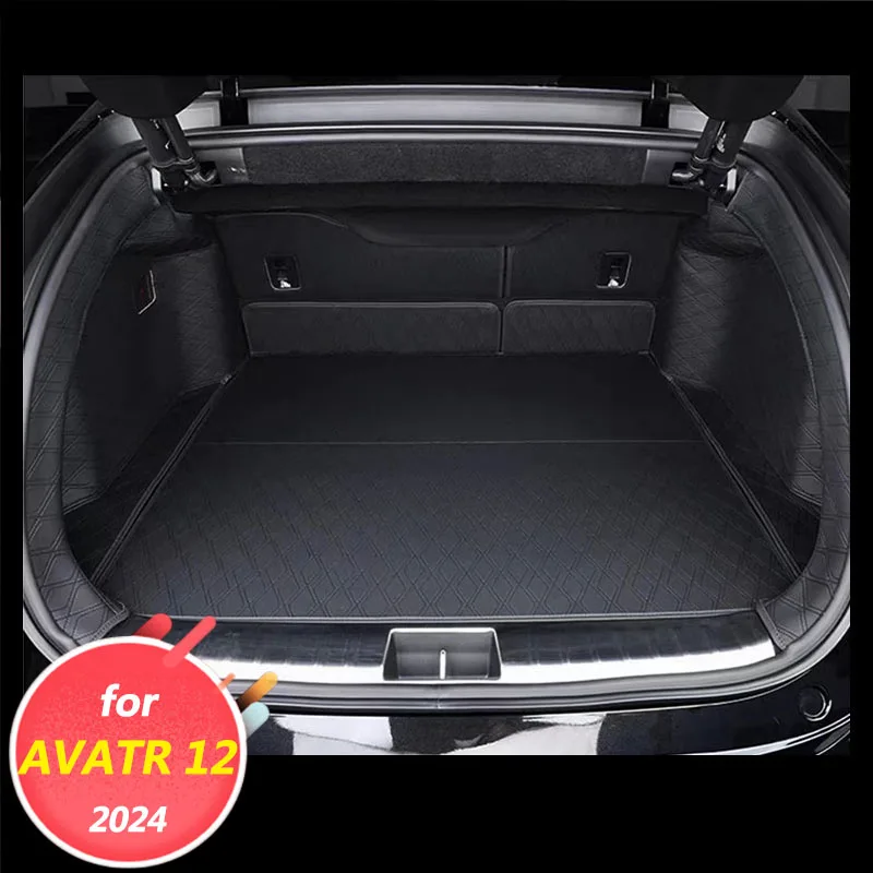 Car interior decoration accessories, trunk mat, dirt resistant protective gasket for AVATR 12 2024