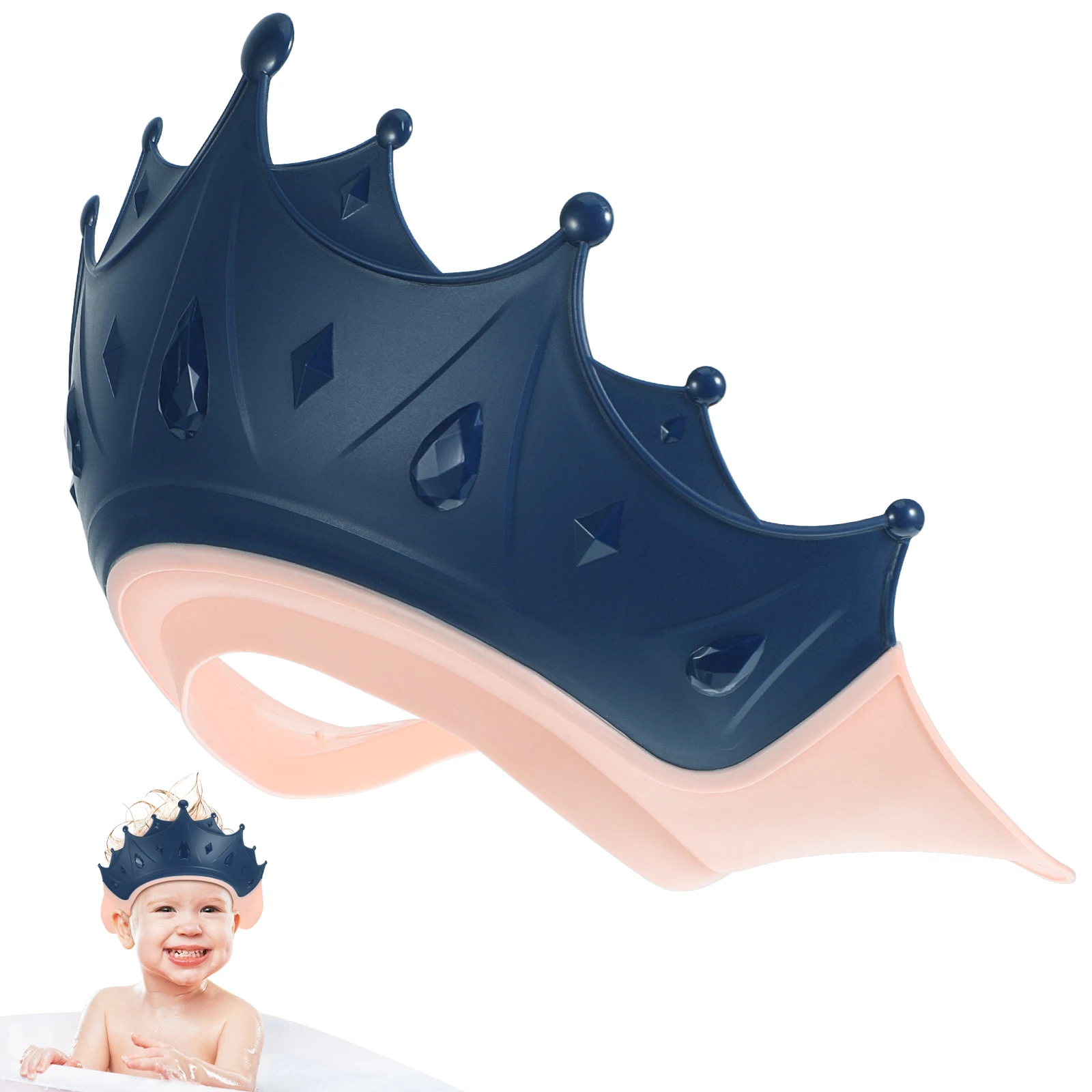 Baby Shower Cap Adjustable Toddler Bath Hat Hair Washing Shield Infant Shower Cap Bath Hat for Kids Baby Shampoo Guards