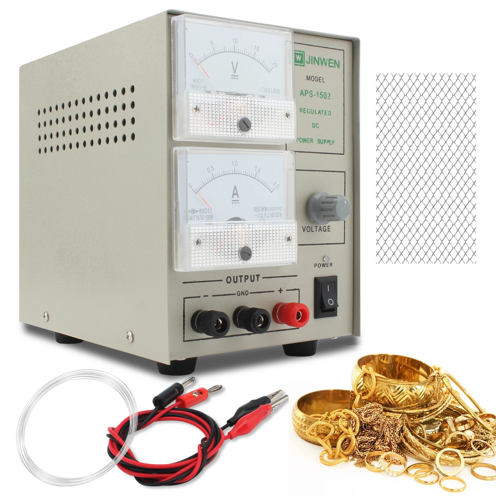 Gold Plating Kit 2A Machine Electroplating Silver Gold Plating Machine Jewelry Plater for Electroplating Processing