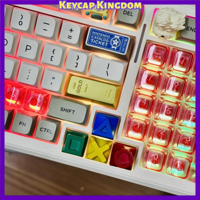 NEW Gold Bar Themed Keycaps Zinc Alloy Mechanical Keyboard Custom Metal Keycaps PCGaming Keyboard Accessories Gift Collectible